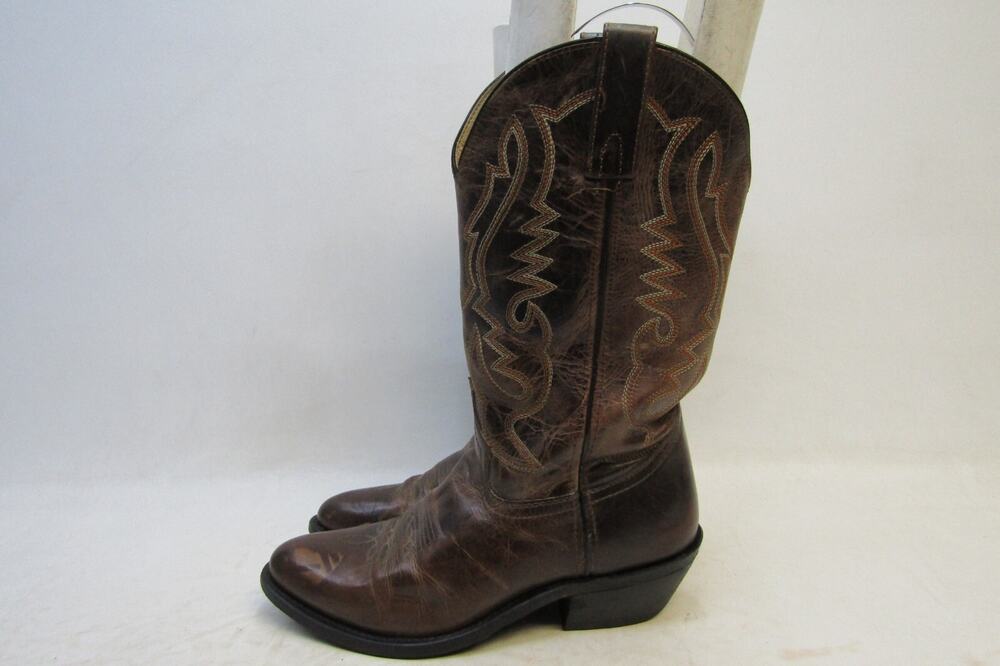 Smoky Mountain Mens Size 8.5 D Brown Leather Cowboy Western Boots